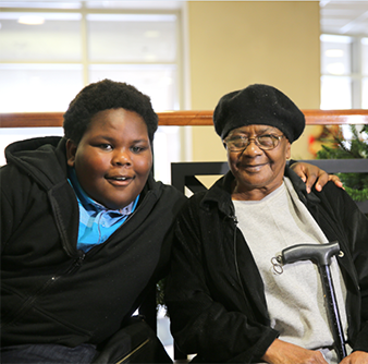 David ad nd his grandmother, Ethel